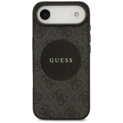 Étui MagSafe pour Apple iPhone 17 Air, Guess, logo classique 4G Circle, Noir