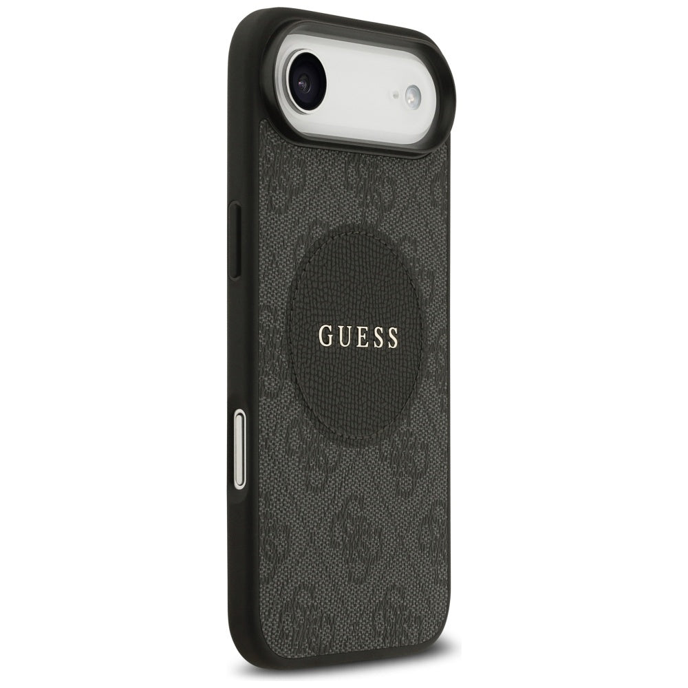 Étui MagSafe pour Apple iPhone 17 Air, Guess, logo classique 4G Circle, Noir