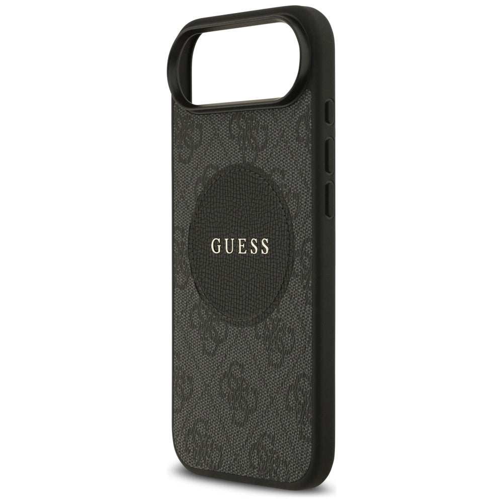 Étui MagSafe pour Apple iPhone 17 Air, Guess, logo classique 4G Circle, Noir