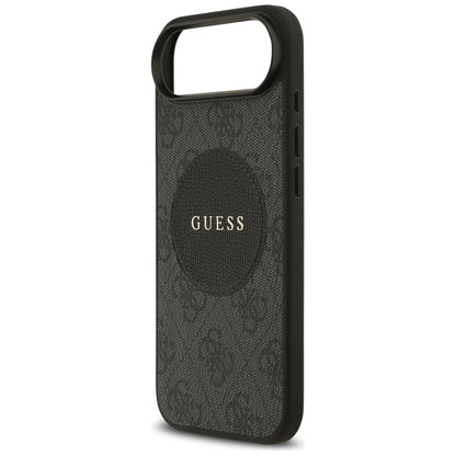 Étui MagSafe pour Apple iPhone 17 Air, Guess, logo classique 4G Circle, Noir