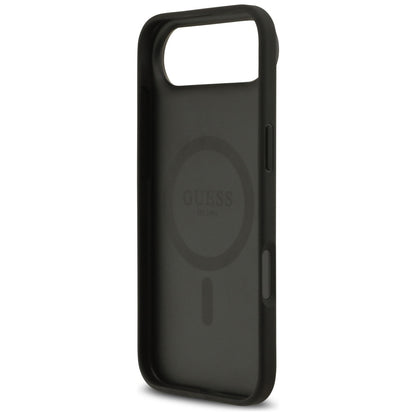 Étui MagSafe pour Apple iPhone 17 Air, Guess, logo classique 4G Circle, Noir