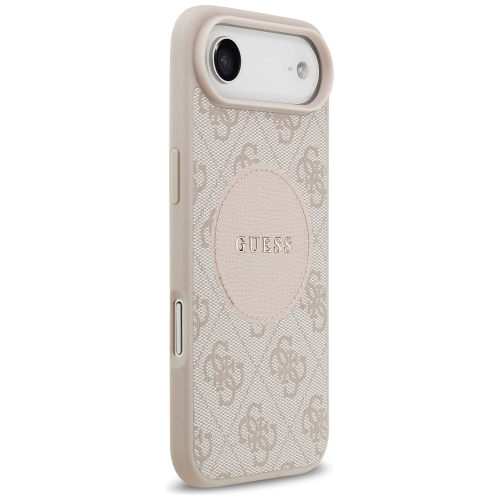 Étui MagSafe pour Apple iPhone 17 Air, Guess, 4G Circle Classic Logo, Rose