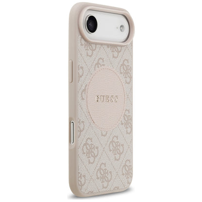Étui MagSafe pour Apple iPhone 17 Air, Guess, 4G Circle Classic Logo, Rose