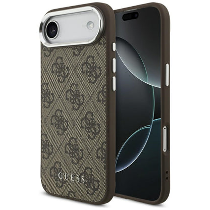 Coque MagSafe pour Apple iPhone 17 Air, Guess, Logo Classique 4G, Marron