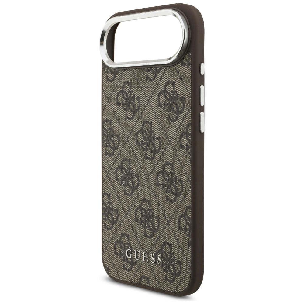 Coque MagSafe pour Apple iPhone 17 Air, Guess, Logo Classique 4G, Marron