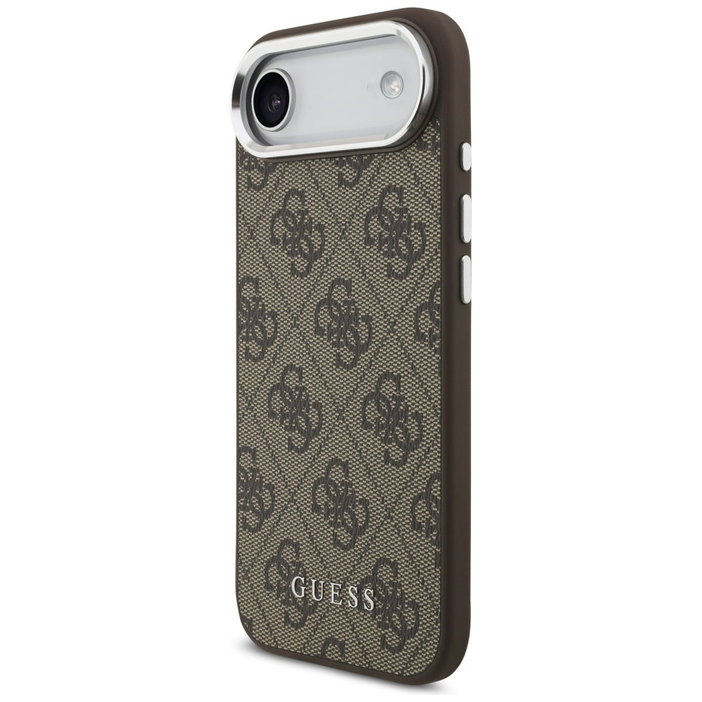 Coque MagSafe pour Apple iPhone 17 Air, Guess, Logo Classique 4G, Marron