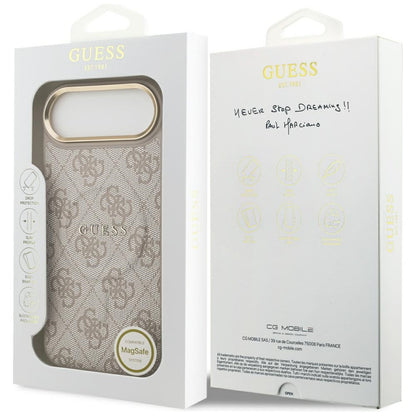 Custodia MagSafe per Apple iPhone 17 Air, Guess, 4G Classic, Rosa