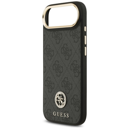 MagSafe Hülle für Apple iPhone 17 Air, Guess, 4G Strass Logo, Schwarz