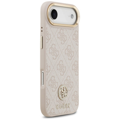 MagSafe Hülle für Apple iPhone 17 Air, Guess, 4G Strass Logo, Rosa