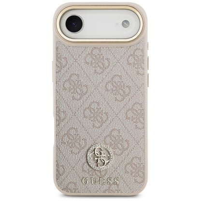 MagSafe Hülle für Apple iPhone 17 Air, Guess, 4G Strass Logo, Rosa