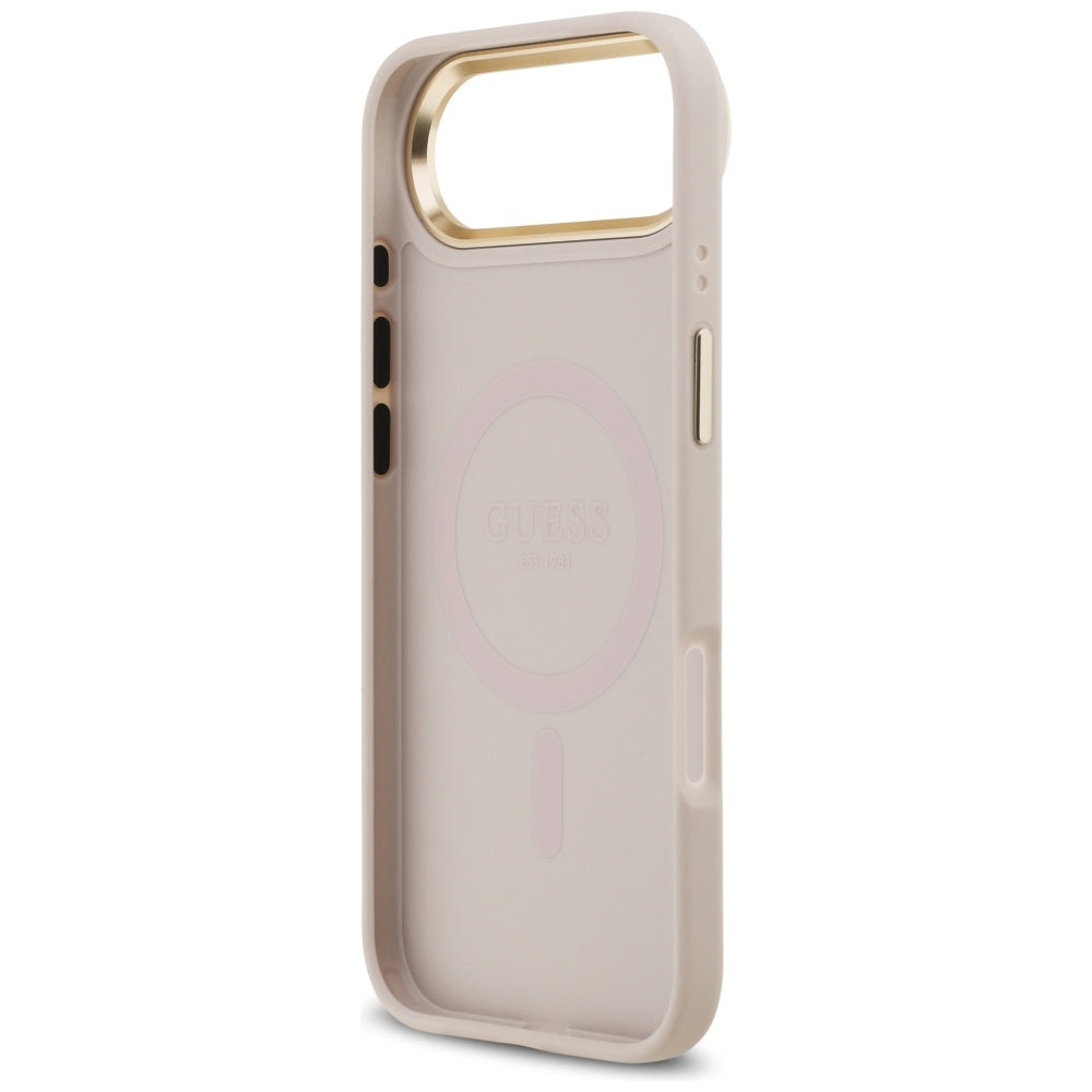 MagSafe Hülle für Apple iPhone 17 Air, Guess, 4G Strass Logo, Rosa