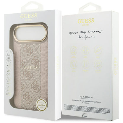 MagSafe Hülle für Apple iPhone 17 Air, Guess, 4G Stripe, Rosa