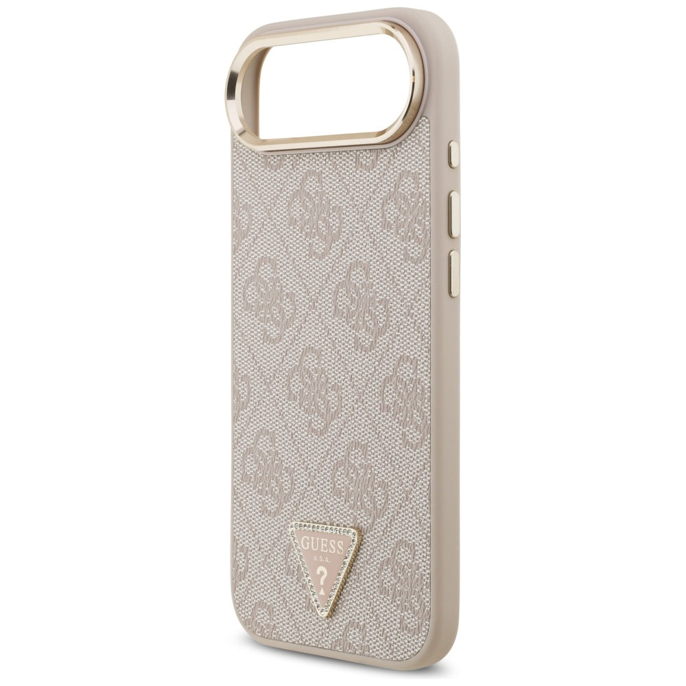 MagSafe Hülle für Apple iPhone 17 Air, Guess, 4G Triangle Logo, Roségold