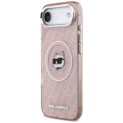 Étui MagSafe pour Apple iPhone 17 Air, Karl Lagerfeld, IML Choupette's Head, Rose