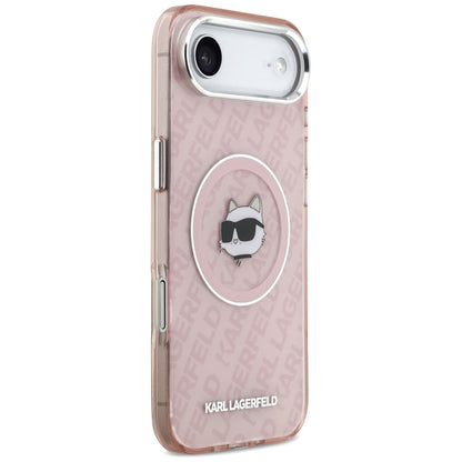 Étui MagSafe pour Apple iPhone 17 Air, Karl Lagerfeld, IML Choupette's Head, Rose