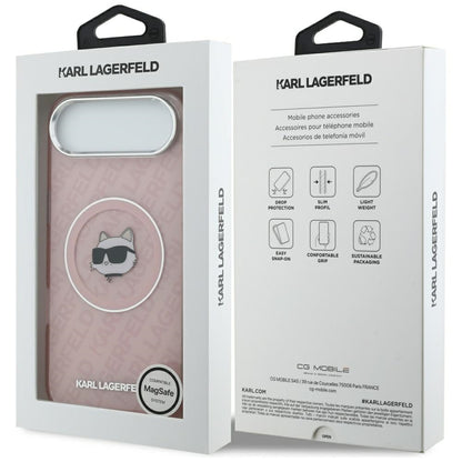 Étui MagSafe pour Apple iPhone 17 Air, Karl Lagerfeld, IML Choupette's Head, Rose