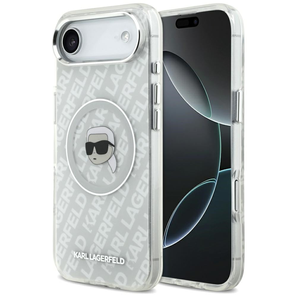 Custodia MagSafe per Apple iPhone 17 Air, Karl Lagerfeld, IML Karl`s Head, Grigio