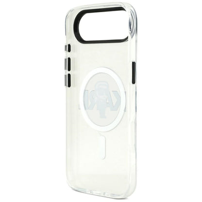Custodia MagSafe per Apple iPhone 17 Air, Karl Lagerfeld, IML Sketch Logo Karl, Trasparente