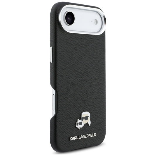 Custodia MagSafe per Apple iPhone 17 Air, Karl Lagerfeld, Karl & Choupette Head's Pin, Nera