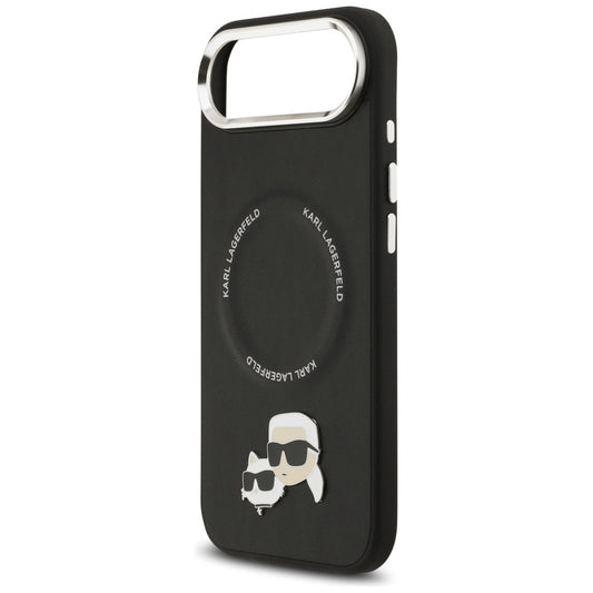 MagSafe Case for Apple iPhone 17 Air, Karl Lagerfeld, Karl & Choupette Pins, Black