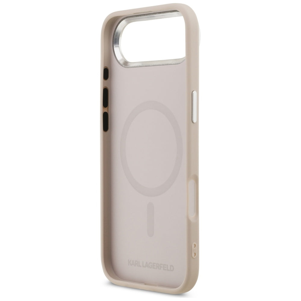 Custodia MagSafe per Apple iPhone 17 Air, Karl Lagerfeld, Karl & Choupette Pins, Rosa