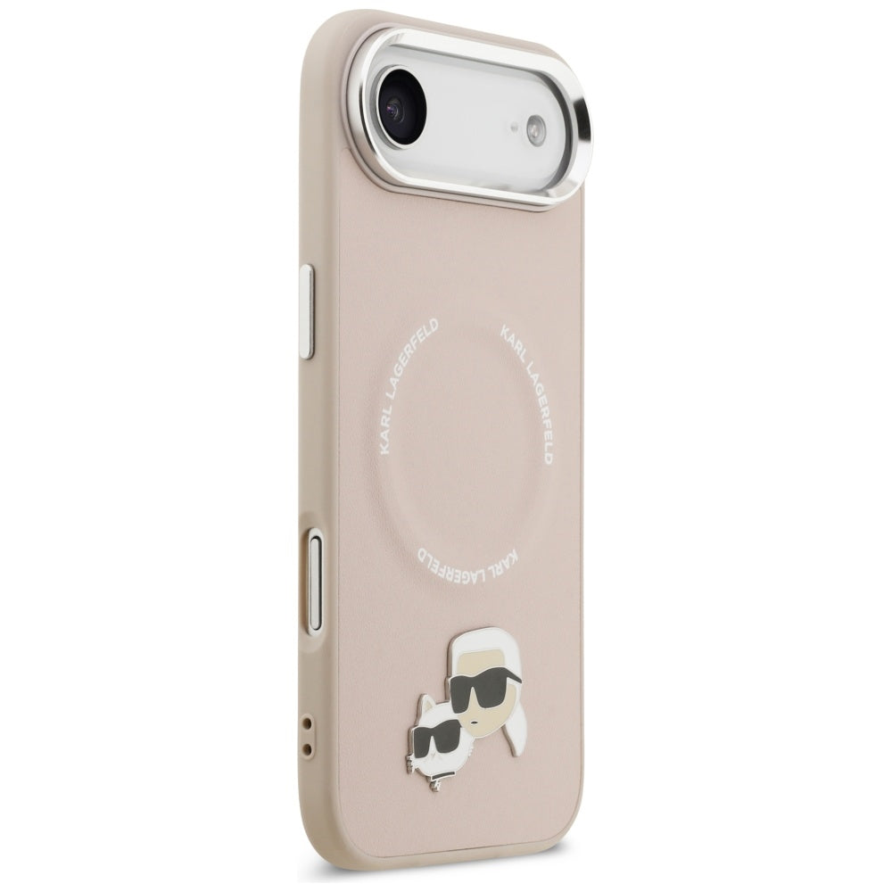 Custodia MagSafe per Apple iPhone 17 Air, Karl Lagerfeld, Karl & Choupette Pins, Rosa
