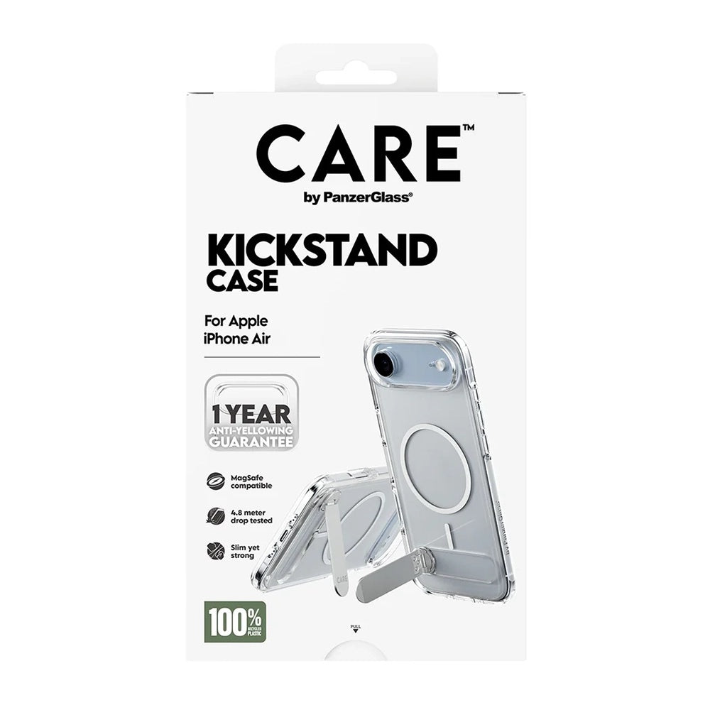 Coque MagSafe pour Apple iPhone 17 Air, PanzerGlass, avec fonction support, Transparente