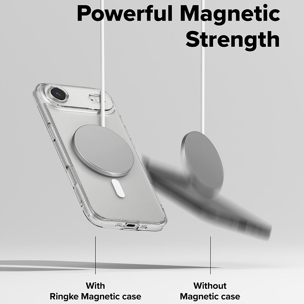 Coque MagSafe pour Apple iPhone 17 Air, Ringke, Fusion, Transparent Mat