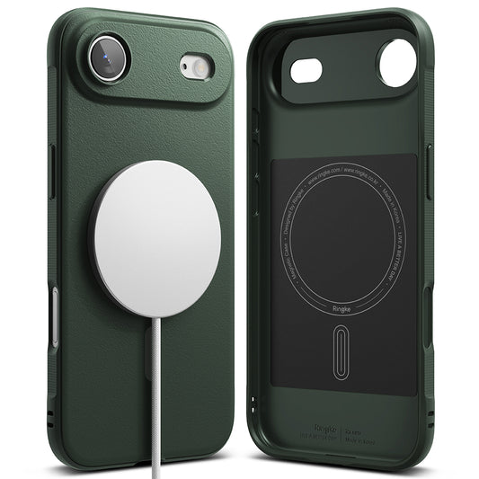 Étui MagSafe pour Apple iPhone 17 Air, Ringke, Onyx, Vert Foncé