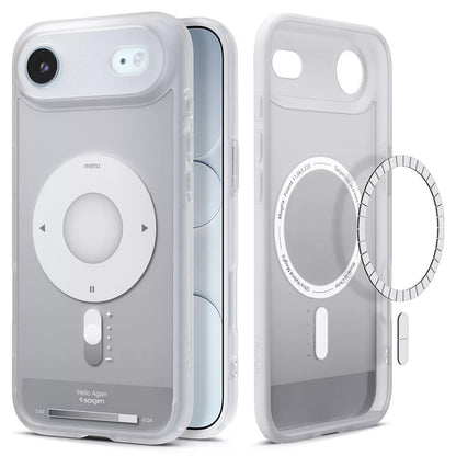 Custodia MagSafe per Apple iPhone 17 Air, Spigen, Ultra Hybrid Classic, Argento