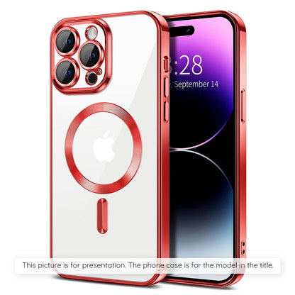 Custodia MagSafe per Apple iPhone 17 Air, Techsuit, Luxury Crystal, Rossa