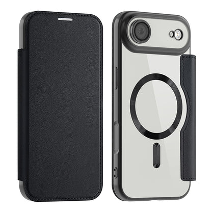 Custodia MagSafe per Apple iPhone 17 Air, Techsuit, SmartMag Book, Nera