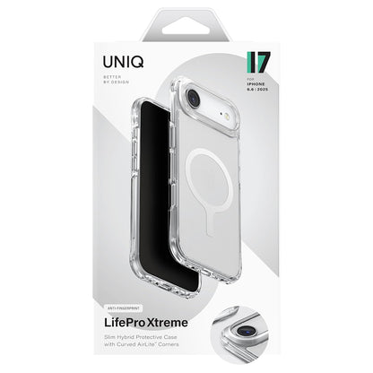 Coque MagSafe pour Apple iPhone 17 Air, UNIQ, LifePro Xtreme MagClick, Transparente