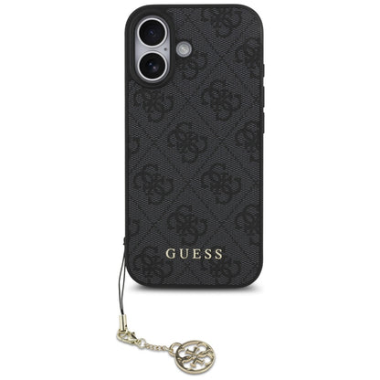 Étui MagSafe pour Apple iPhone 17, Guess, 4G Charm Cradle, Noir