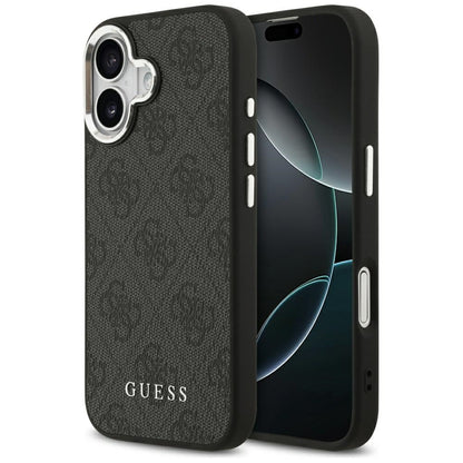 Housse MagSafe pour Apple iPhone 17, Guess, 4G Classic Logo, Noire
