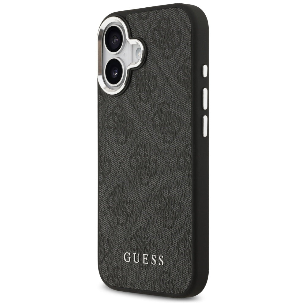 Housse MagSafe pour Apple iPhone 17, Guess, 4G Classic Logo, Noire