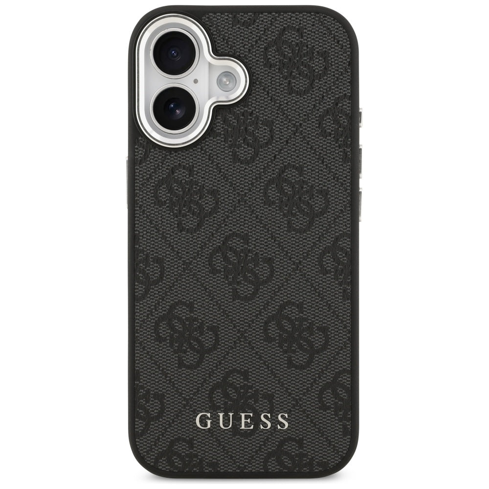 Housse MagSafe pour Apple iPhone 17, Guess, 4G Classic Logo, Noire