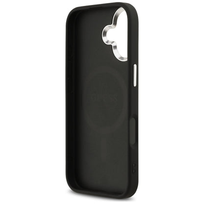 Housse MagSafe pour Apple iPhone 17, Guess, 4G Classic Logo, Noire