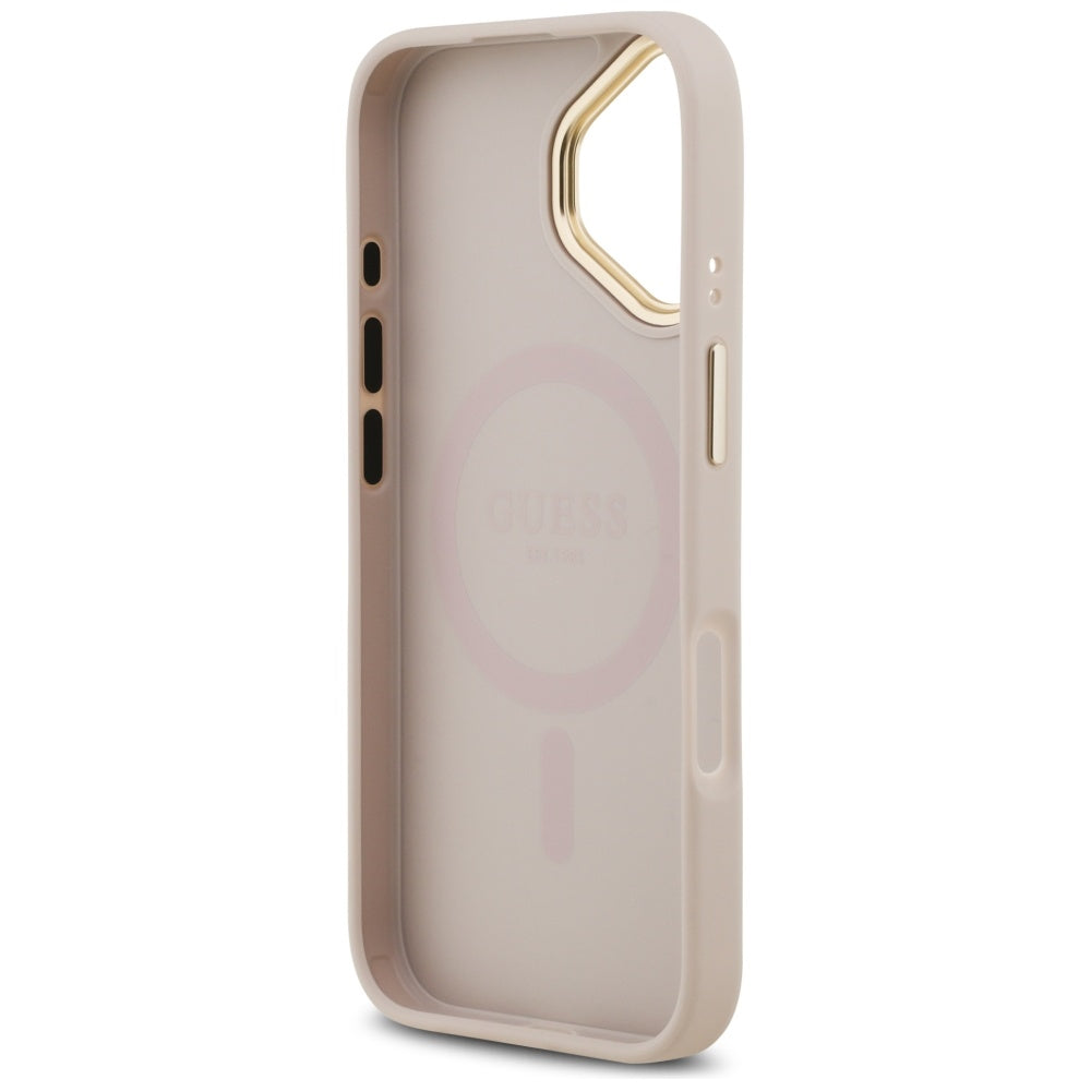 Étui MagSafe pour Apple iPhone 17, Guess, 4G Classic, Rose