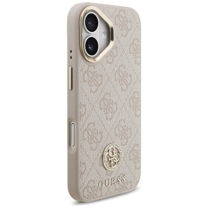 Custodia MagSafe per Apple iPhone 17, Guess, 4G Strass Logo, Rosa
