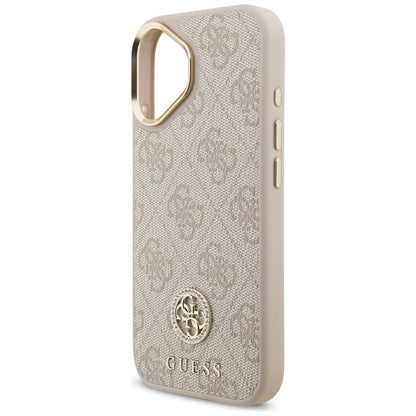Custodia MagSafe per Apple iPhone 17, Guess, 4G Strass Logo, Rosa