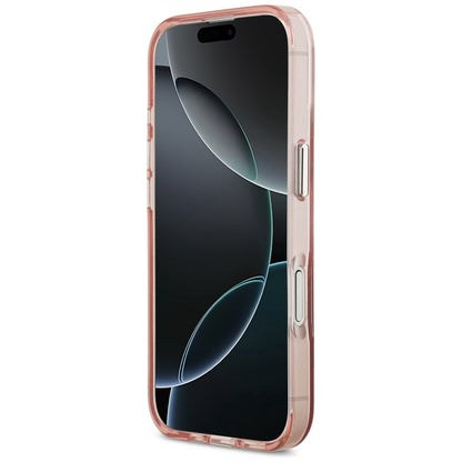 MagSafe Case for Apple iPhone 17, Guess, IML Gradient Triangle Logo, Pink