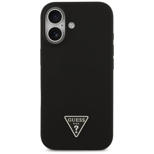 Étui MagSafe pour Apple iPhone 17, Guess, Logo Triangle, Noir