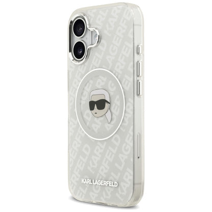 Custodia MagSafe per Apple iPhone 17, Karl Lagerfeld, IML Karl`s Head, Grigio