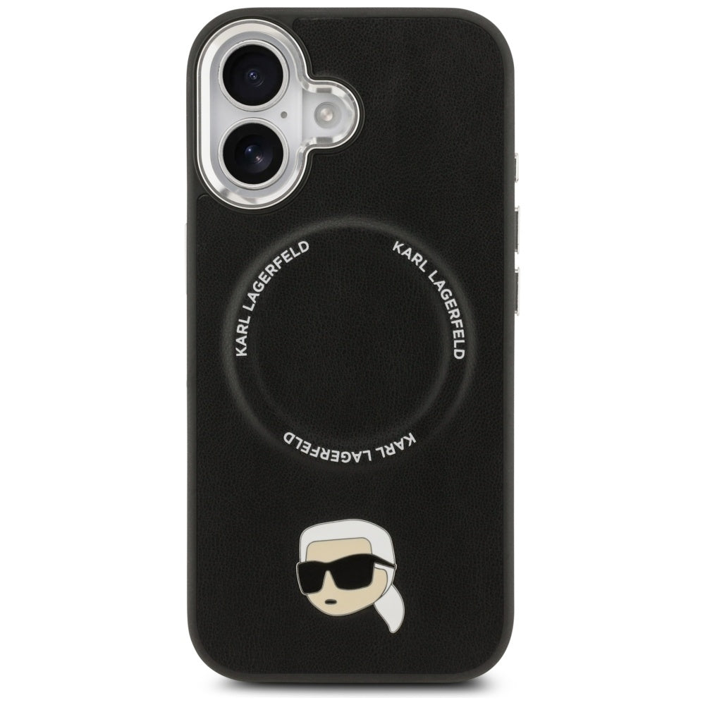 Custodia MagSafe per Apple iPhone 17, Karl Lagerfeld, Karl Pin, Nera