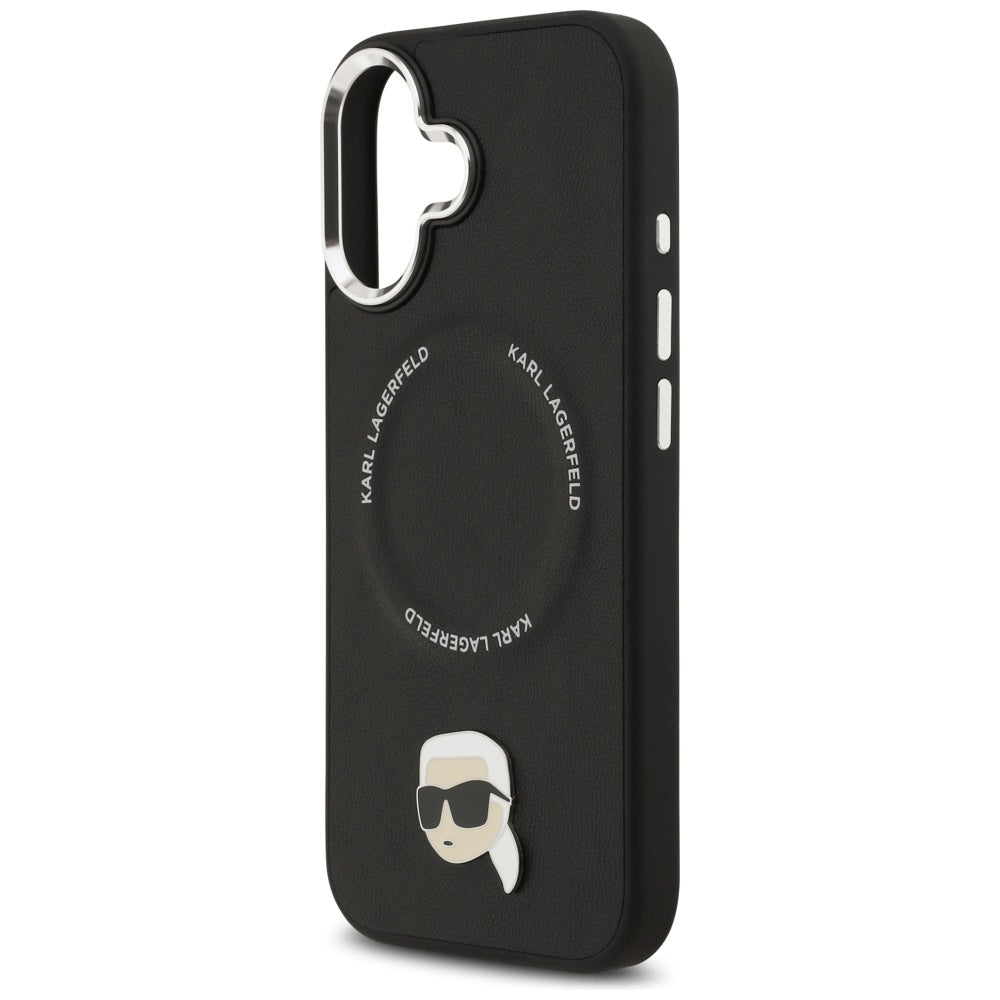 Custodia MagSafe per Apple iPhone 17, Karl Lagerfeld, Karl Pin, Nera