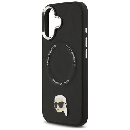 Custodia MagSafe per Apple iPhone 17, Karl Lagerfeld, Karl Pin, Nera