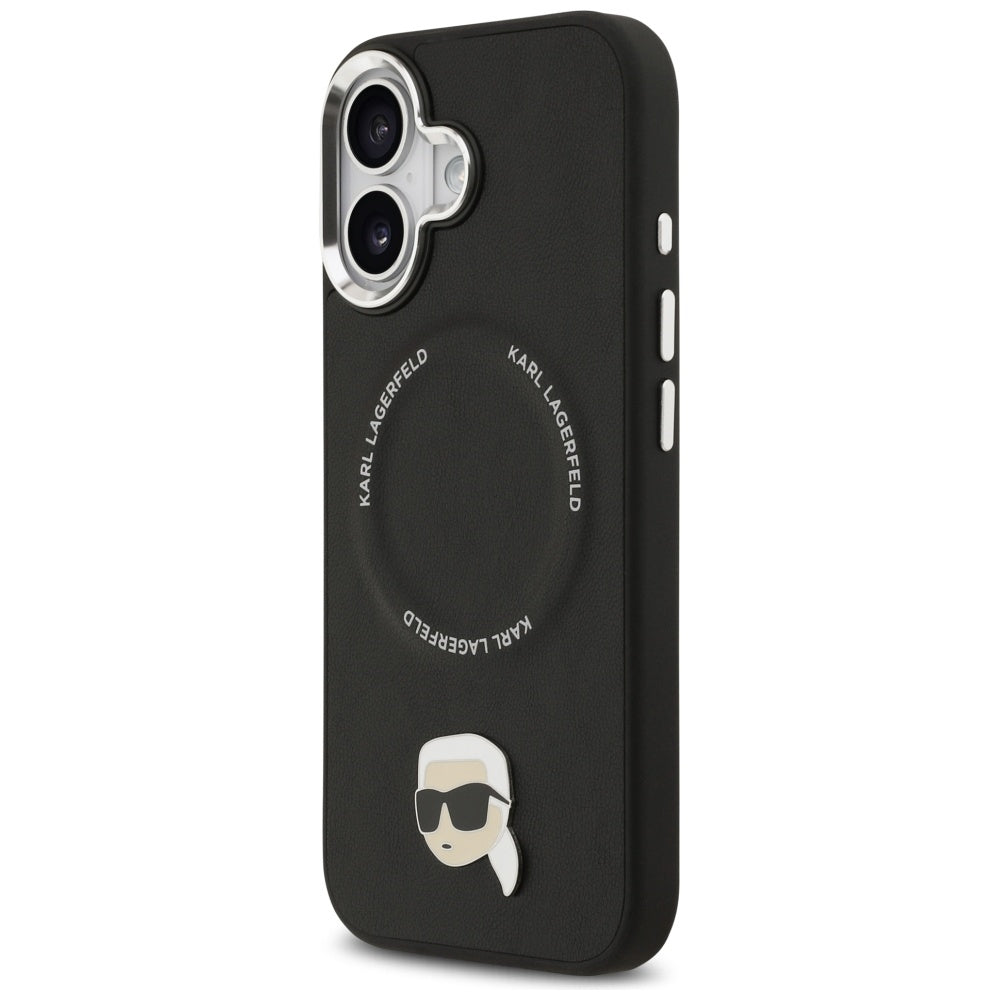 Custodia MagSafe per Apple iPhone 17, Karl Lagerfeld, Karl Pin, Nera