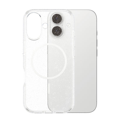 Coque MagSafe pour Apple iPhone 17, PanzerGlass, Care Urban Explorer Star Lit, Transparente Blanche
