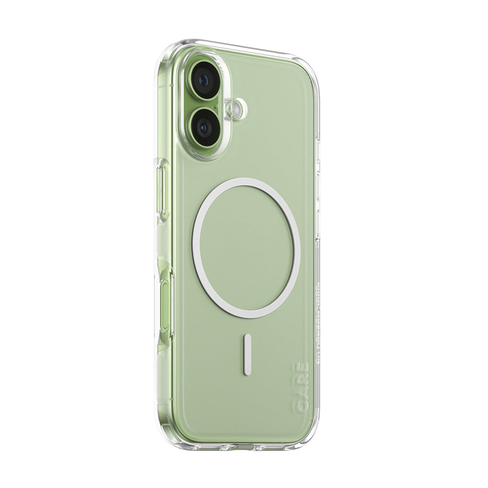 Coque MagSafe pour Apple iPhone 17, PanzerGlass, Care Urban Explorer, Transparente Blanche